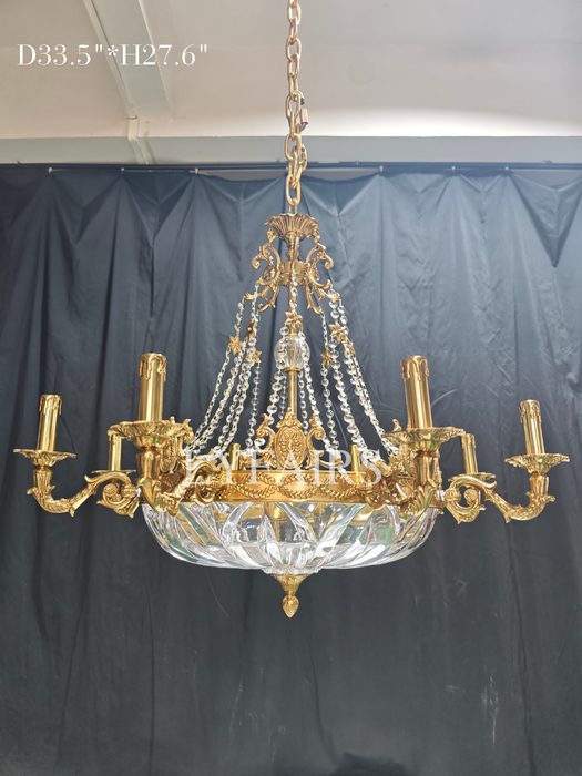 European Style Luxury Crystal Pendant Candle Chandelier for Living Room/Foyer/Entrys/Hallway
