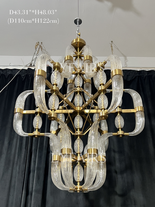 Modern Art Glass Chandelier for Living Room/Dining Room/Kitchen Island/Bedroom