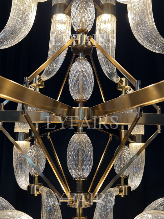Modern Art Glass Chandelier for Living Room/Dining Room/Kitchen Island/Bedroom
