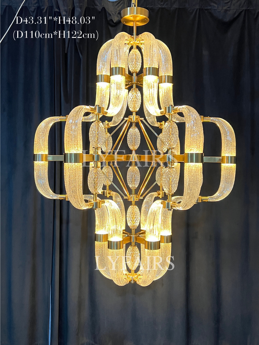 Modern Art Glass Chandelier for Living Room/Dining Room/Kitchen Island/Bedroom