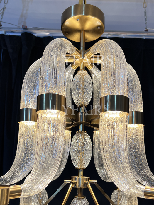 Modern Art Glass Chandelier for Living Room/Dining Room/Kitchen Island/Bedroom