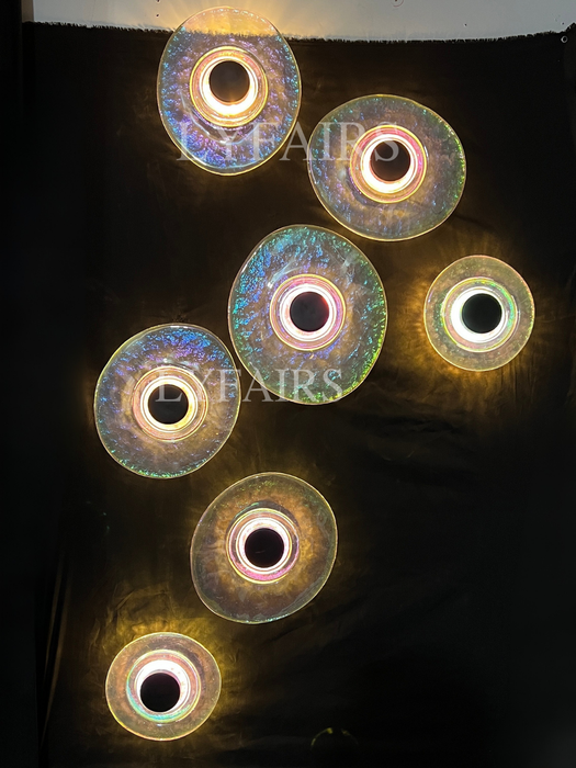 Modern Handcrafted Radiant Glass Wall Lamp