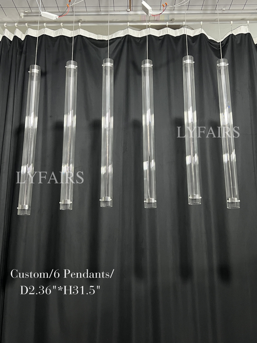 Modern Stick Clear Glass Divider for Living Room/Hotel/Restaurant