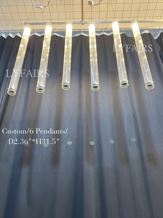 Modern Stick Clear Glass Divider for Living Room/Hotel/Restaurant