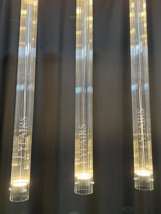 Modern Stick Clear Glass Divider for Living Room/Hotel/Restaurant