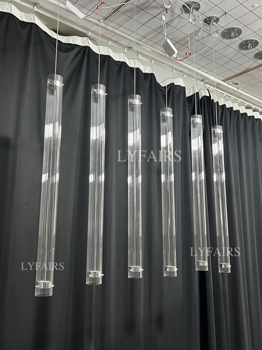 Modern Stick Clear Glass Divider for Living Room/Hotel/Restaurant