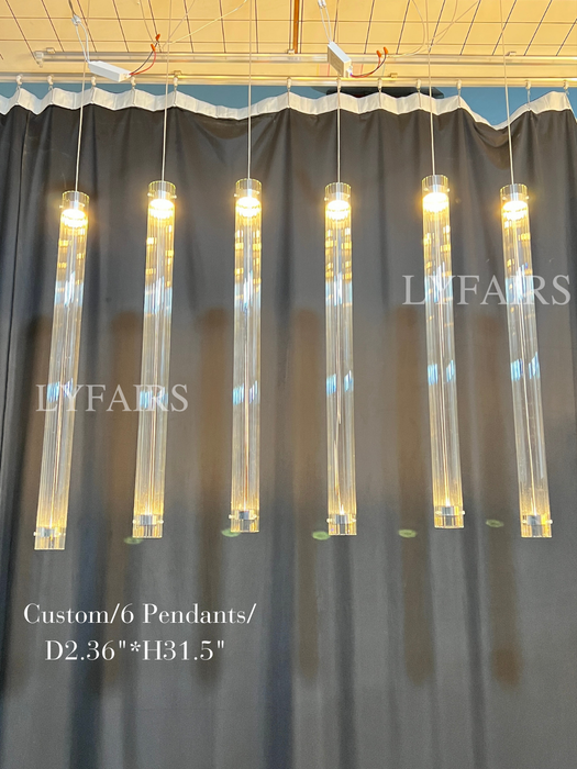 Modern Stick Clear Glass Divider for Living Room/Hotel/Restaurant