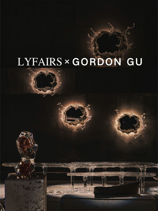LYFAIRS x GORDON GU Art Ice Mirror Wall Lamp Princess Magic Mirror Light for Bathroom/Dressing Room/Bedroom