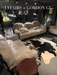 LYFAIRS x GORDON GU Bodega 2/3 seater Sofa with white fur and black grapevine leg for the living room