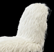 LYFAIRS x GORDON GU Bodega Armrest Dining Chair with White Fur and Black Grapevine Leg