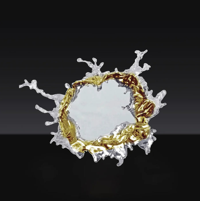 Diseñador Original Art Ice Mirror Lámpara de pared Princesa Magic Mirror Light para baño / vestidor Mujeres Dormitorio Iluminación Espejo de baño