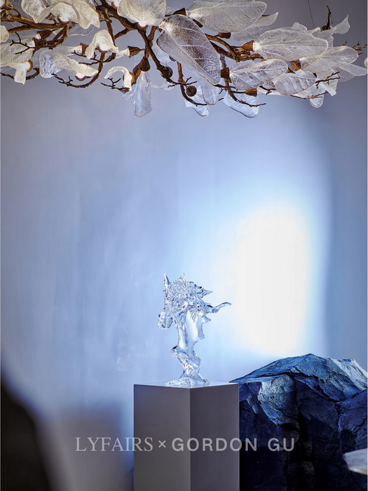 LYFAIRS x GORDON GU Ever-thriving Glacier Crystal Leaves Ceiling Lamp Collection