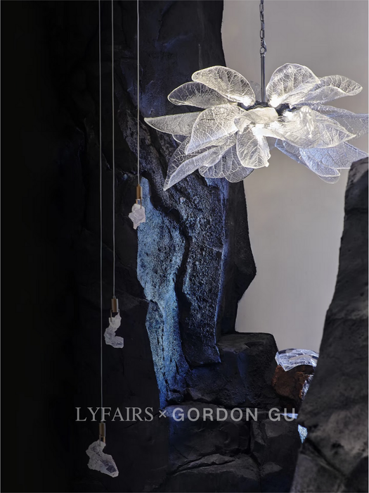 LYFAIRS x GORDON GU Ever-thriving Glacier Crystal Leaves Ceiling Lamp Collection
