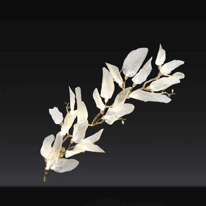 Creative Bionic Resin Leaves Wall Lamp