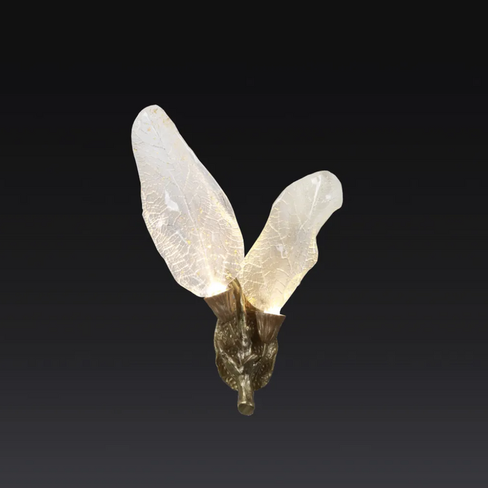 Creative Bionic Resin Leaves Wall Lamp