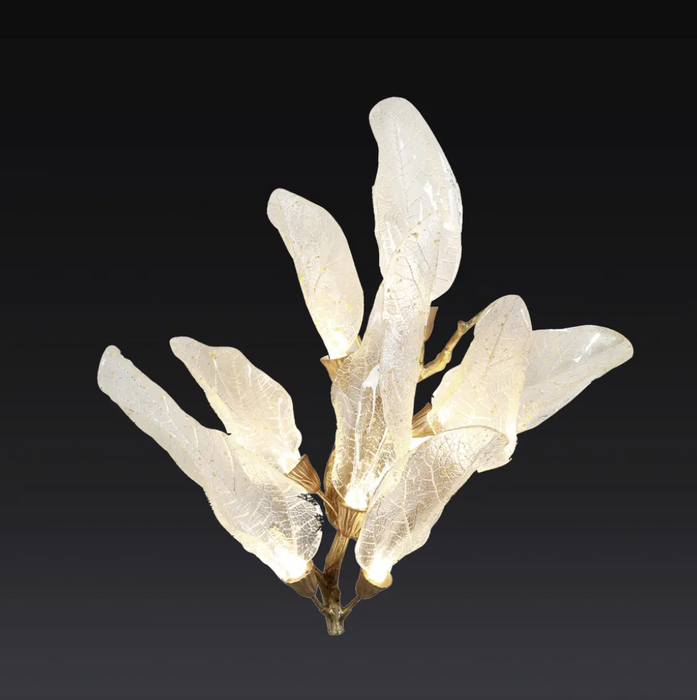 Creative Bionic Resin Leaves Wall Lamp