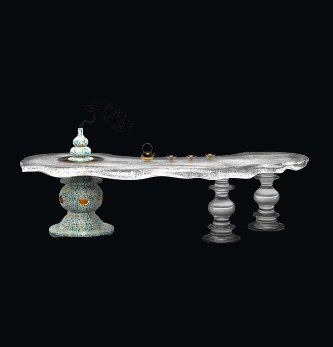 LYFAIRS x GORDON GU Three Pools Mirroring the Moon Tables