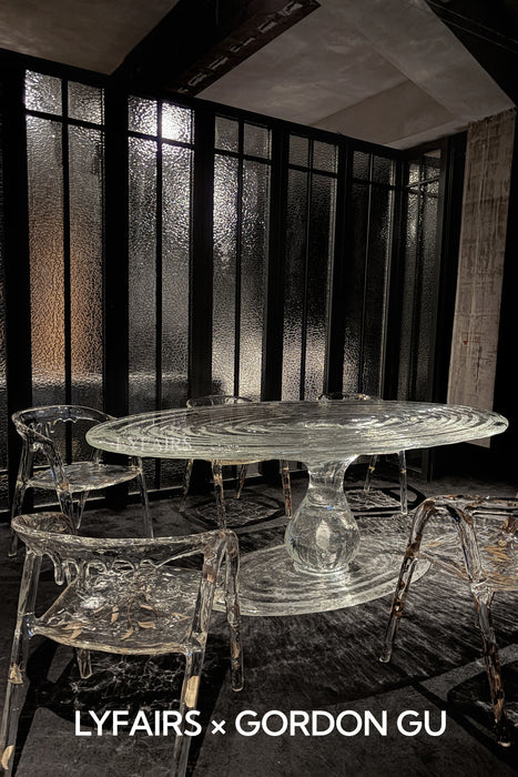 LYFAIRS x GORDON GU Waterdrop Oval Dining Table