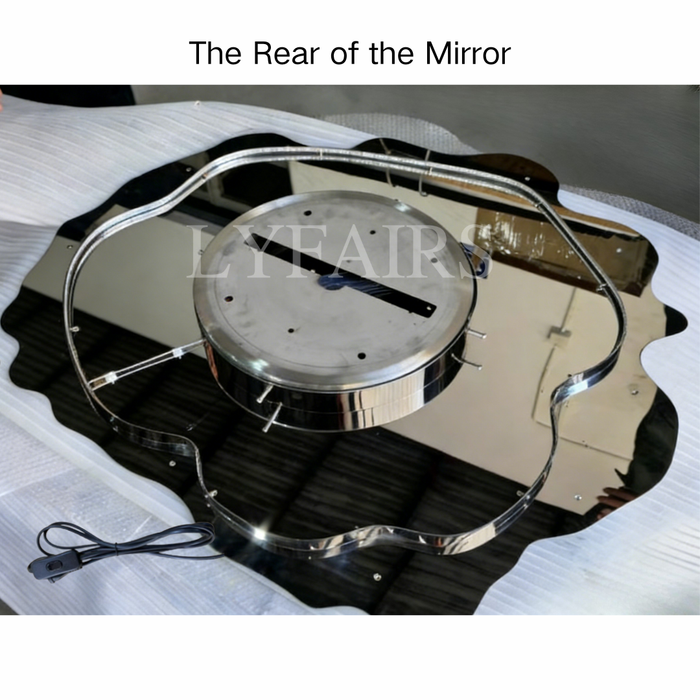 Lampada da parete a specchio di ghiaccio originale di design, lampada da specchio magica principessa per bagno/spogliatoio, illuminazione per camera da letto delle donne, specchio da bagno