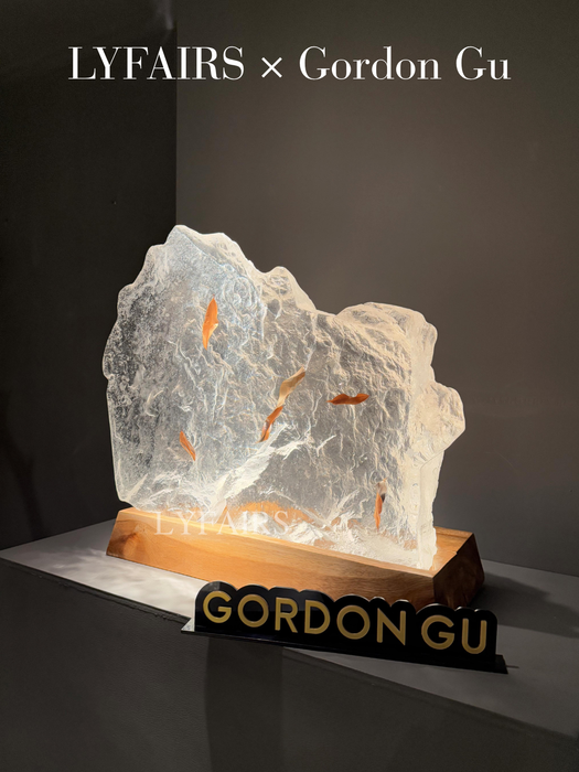 LYFAIRS x GORDON GU Artistic Crystal Rock Sculpture