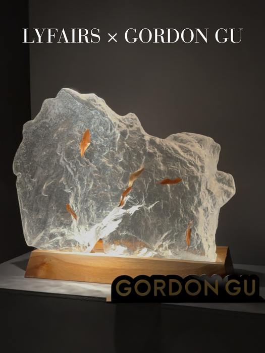 LYFAIRS x GORDON GU Artistic Crystal Rock Sculpture