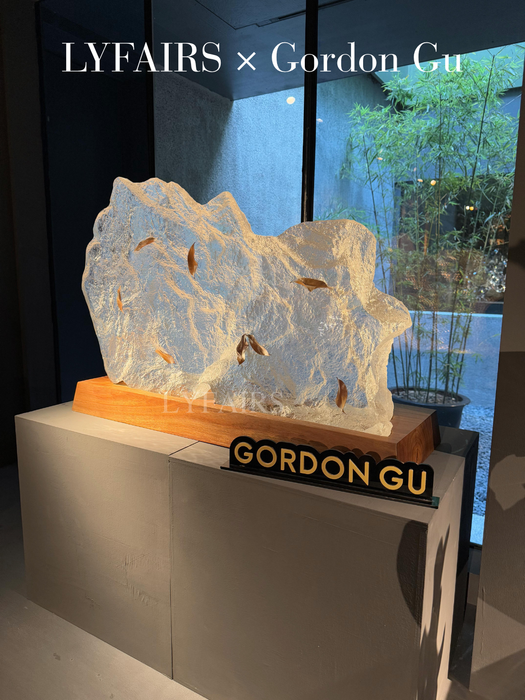 LYFAIRS x GORDON GU Artistic Crystal Rock Sculpture