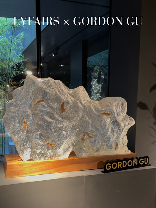 LYFAIRS x GORDON GU Artistic Crystal Rock Sculpture