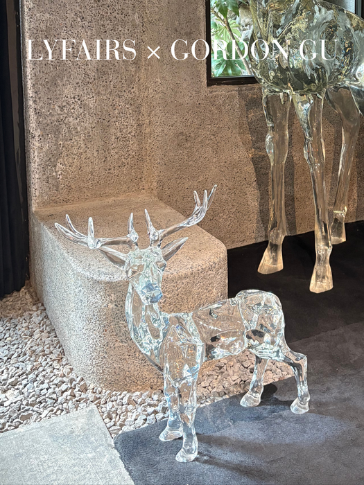 LYFAIRS x GORDON GU Artistic Nine-colored Deer Sculpture