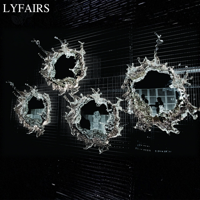 Diseñador Original Art Ice Mirror Lámpara de pared Princesa Magic Mirror Light para baño / vestidor Mujeres Dormitorio Iluminación Espejo de baño