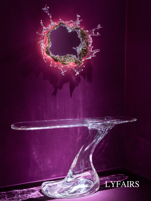 Diseñador Original Art Ice Mirror Lámpara de pared Princesa Magic Mirror Light para baño / vestidor Mujeres Dormitorio Iluminación Espejo de baño