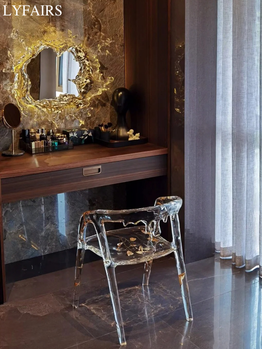 Diseñador Original Art Ice Mirror Lámpara de pared Princesa Magic Mirror Light para baño / vestidor Mujeres Dormitorio Iluminación Espejo de baño