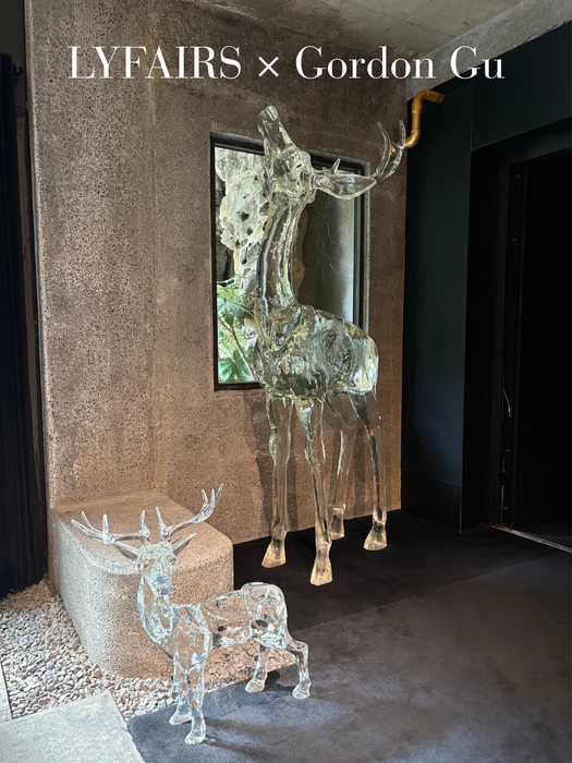 LYFAIRS x GORDON GU Stargazing Deer Sculpture