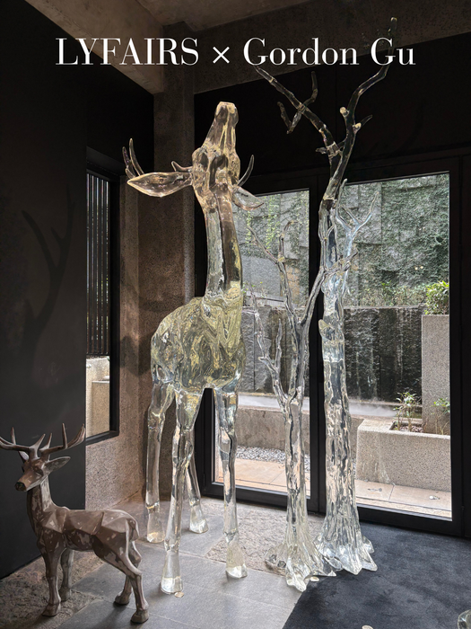 LYFAIRS x GORDON GU Stargazing Deer Sculpture