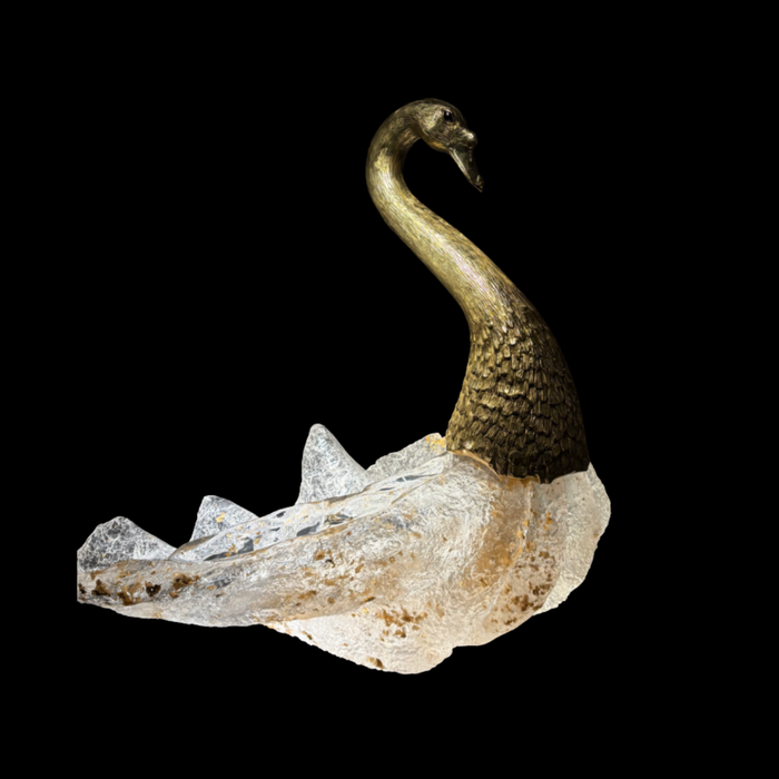 LYFAIRS x GORDON GU Swan Mystique Sculpture (Large-Brass Neck Version)