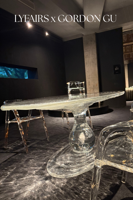 LYFAIRS x GORDON GU Waterdrop Oval Dining Table