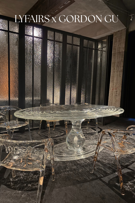 LYFAIRS x GORDON GU Waterdrop Oval Dining Table