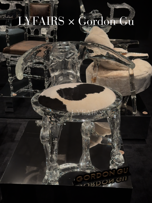 LYFAIRS x GORDON GU Bullish Chair-Cow Leather Chair