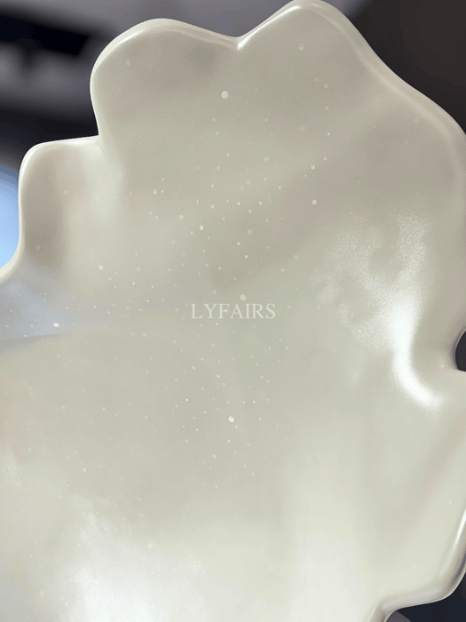 Large White Flower-Shaped Sculpture