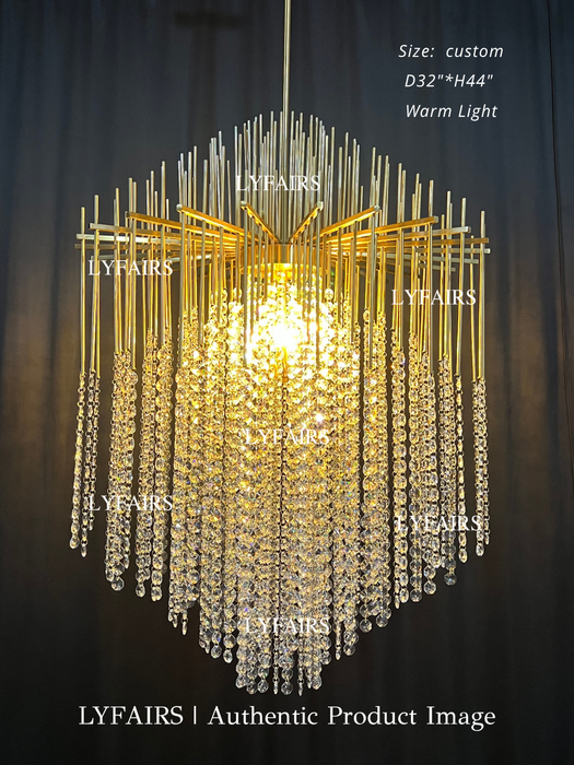 Luxury Cascade Crystal Chandelier