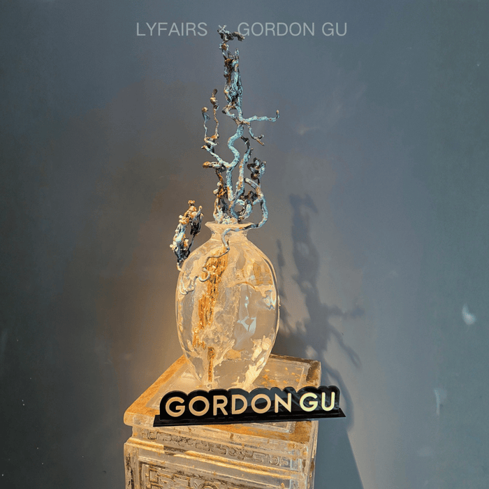 LYFAIRS x GORDON GU Shui Mu Ming Qin Vase by Zhu Bingren