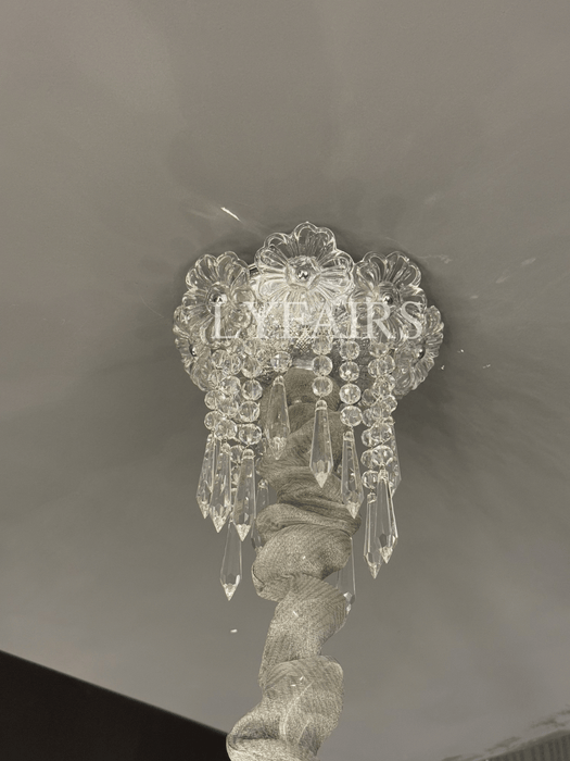 Luxury Dual-Tier Palace Crystal Chandelier