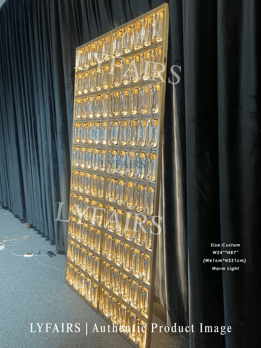 Mampara de Cristal Modular de Lujo