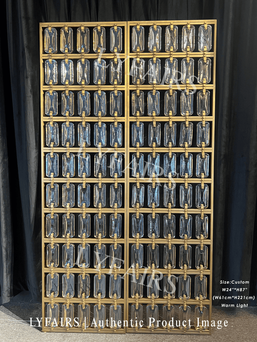 Mampara de Cristal Modular de Lujo