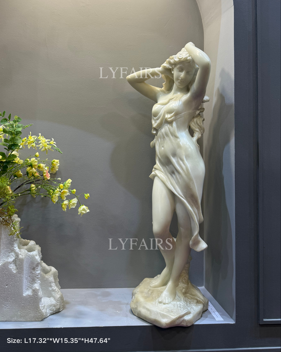Luxury Romantic Carved White Venus Statue/Sculpture