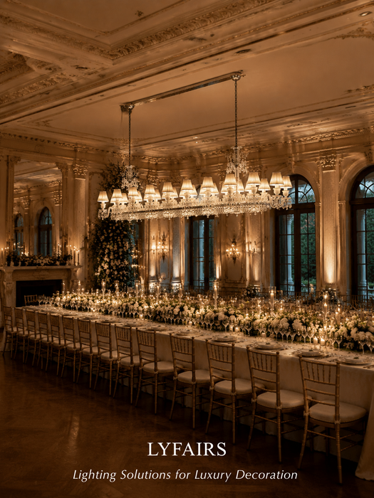 Luxury Classic Linear 26-Light Crystal Chandelier for Dining Room