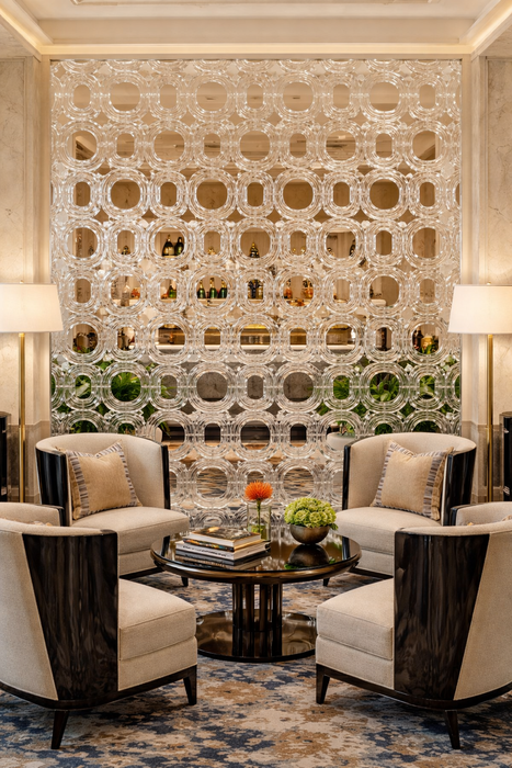 Luxury Modern Glass Geometric Decorative Partition Panel