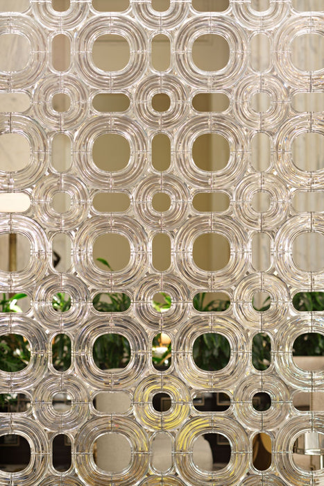 Luxury Modern Glass Geometric Decorative Partition Panel