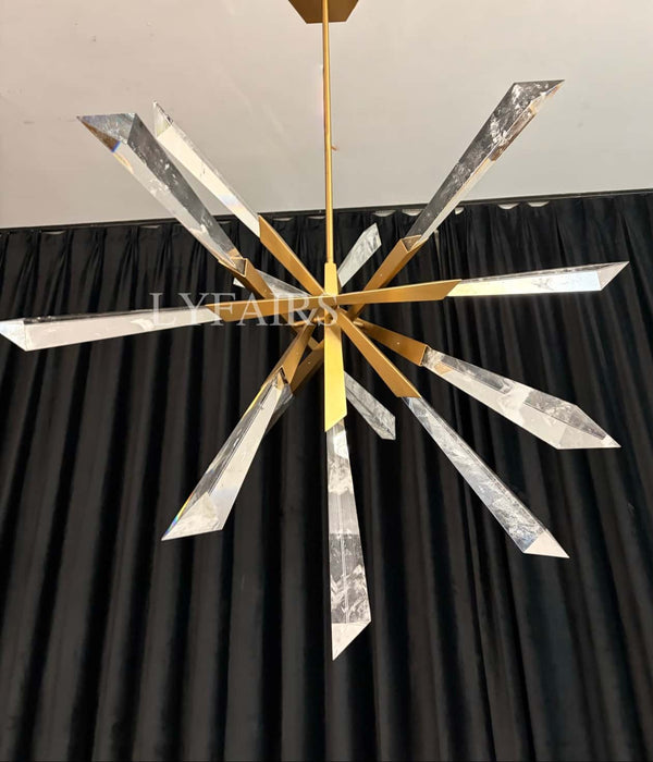 Luxury Sputnik/Linear Crystal Chandelier for Living Room/Dining Room/Bedroom
