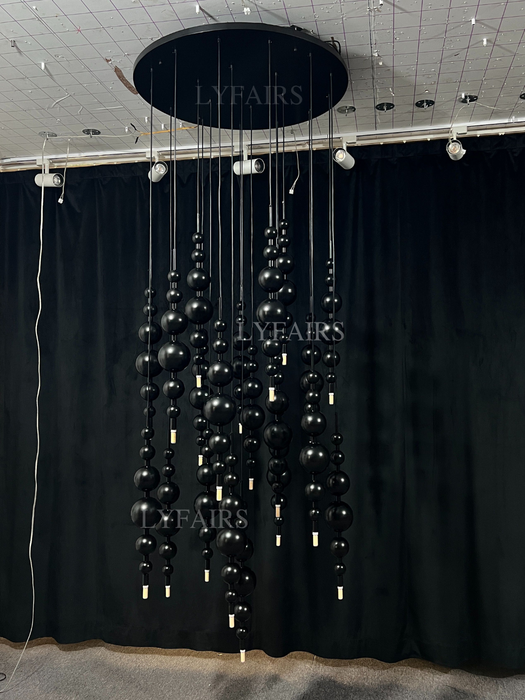 Modern Creative Black/Gold Cluster Glass Pendant Lamp