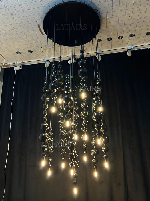 Modern Creative Black/Gold Cluster Glass Pendant Lamp